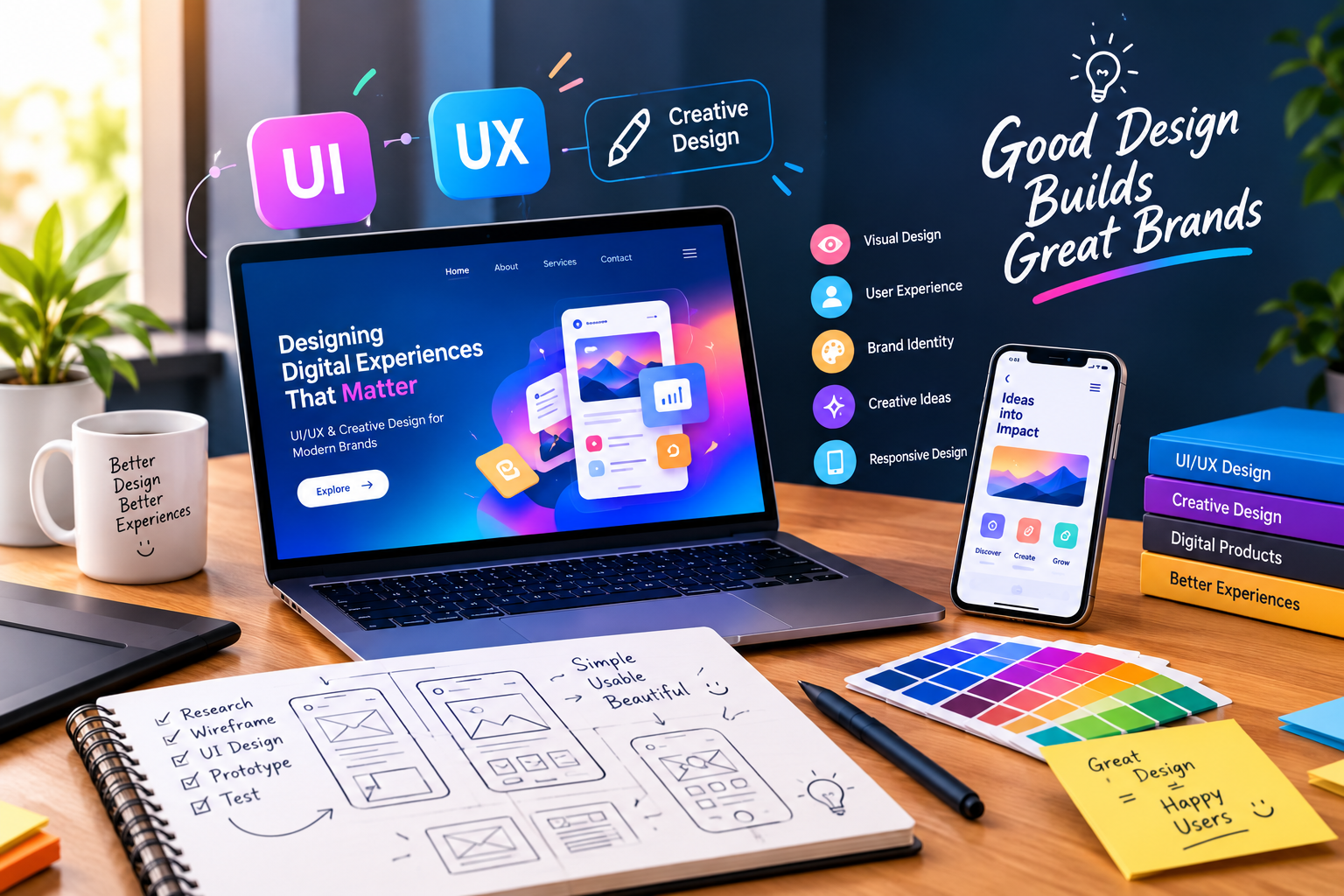 The Power of UI/UX & Creative Design: How Great Design Turns Ideas Into Meaningful Experiences